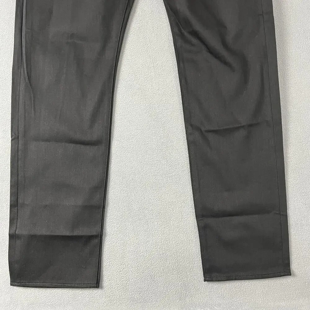Levis 501 Jeans Mens 38X36 Black Straight Leg Button Fly Denim Rocker Pockets